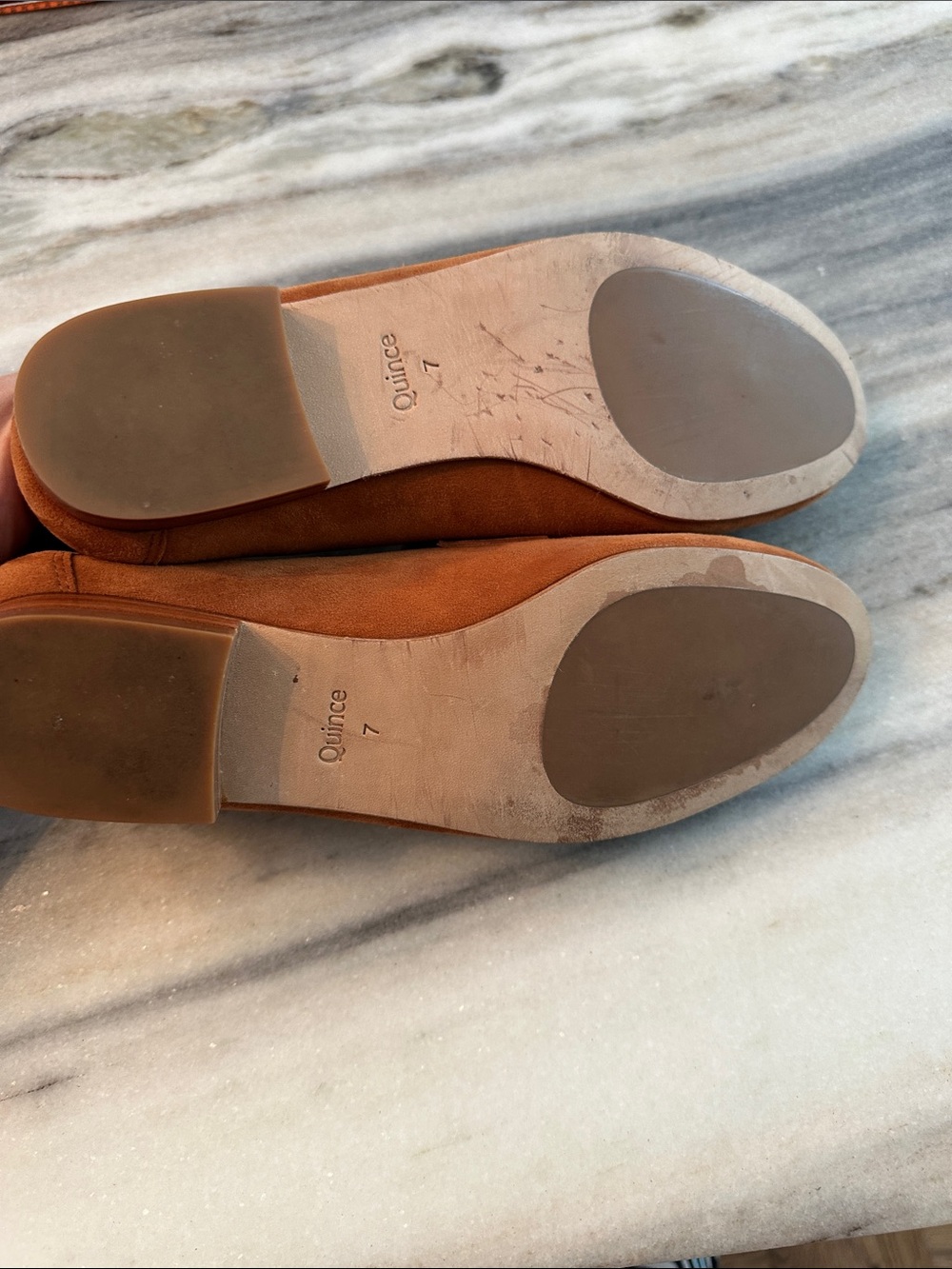QUINCE ITALIAN SUEDE PENNY LOAFERS-COGNAC COLOR - Picture 3 of 5